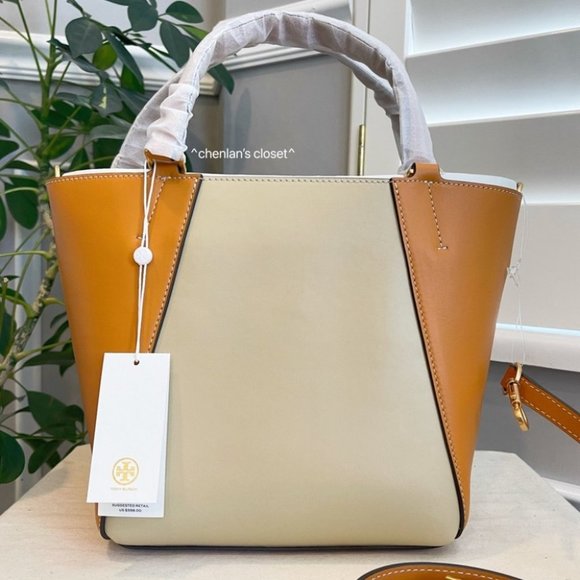 🔥NeW! $598 Tory Burch Color Block Satchel - Picture 9 of 15
